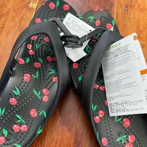 Womens Croc Flip Flops